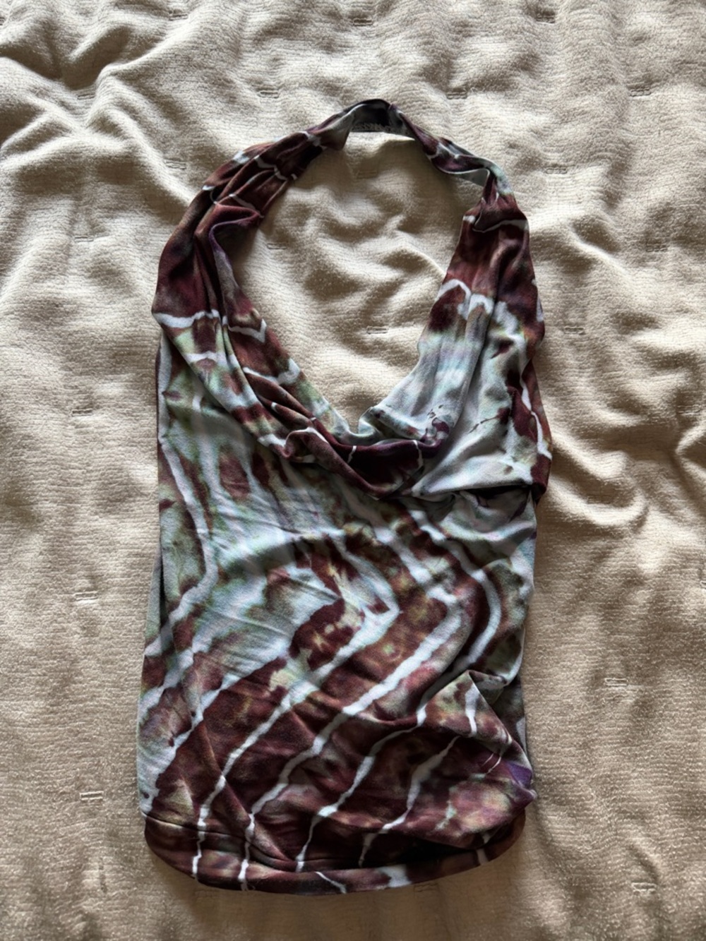 Umba Halter Top Blue & Green S